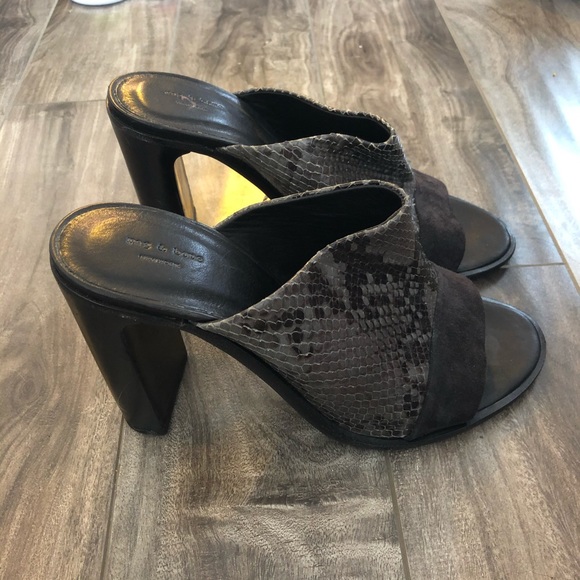 Rag & Bone snakeskin slides sz 39 - Picture 3 of 4